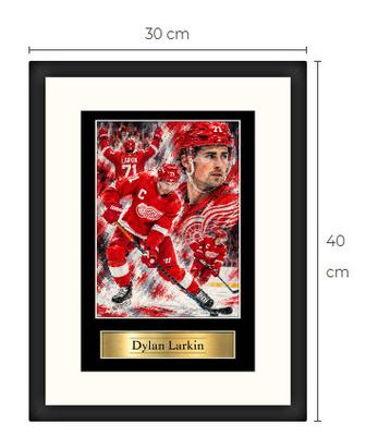 Uusi Dylan Larkin Detroit NHL art print Limited Edition