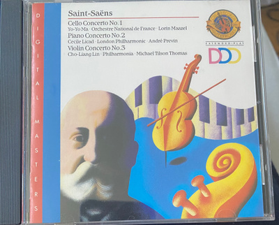 Saint-Saëns: Cello, Piano & Violin Concerto cd