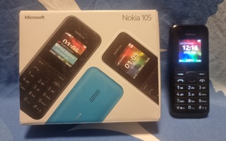 (1) NOKIA 105 MUSTA laatikossa