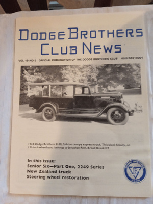 LEHTI: DODGE BROTHERS CLUB NEWS VOL 19 N:O 5