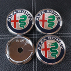 Alfa Romeo vannekeskiöt – Kromi-Vakio – 60mm (4kpl sarja) - pikkukuva 1