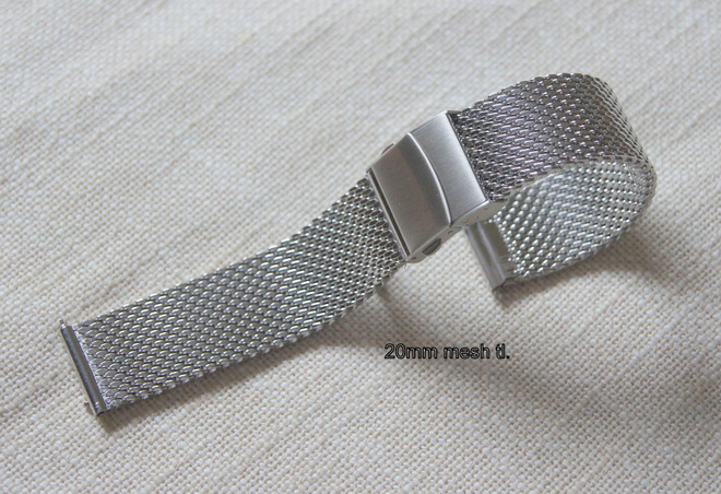 20mm mesh Milanese taittolukolla