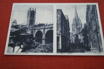 Oxford Magdalen College ja St. Mary´s vuodelta 1959