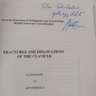 Antti Eskola : Fractures and dislocations of the clavicle... - pikkukuva 2
