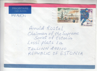 Kirje Viron entiselle presidentille