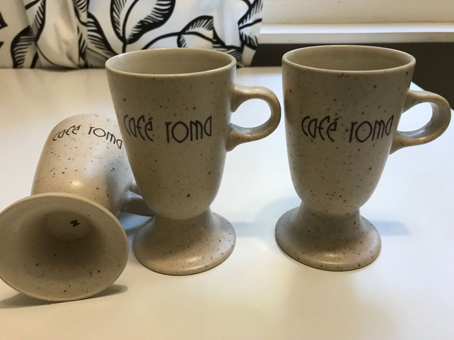 Cafe Roma keraamiset kahvikupit kasarilta 3kpl