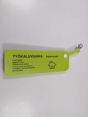 Työkaluviuhka : rakennusala = Kort memo = Memory help = T...