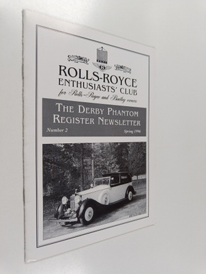 The Derby Phantom Register Newsletter number 2, spring 1996
