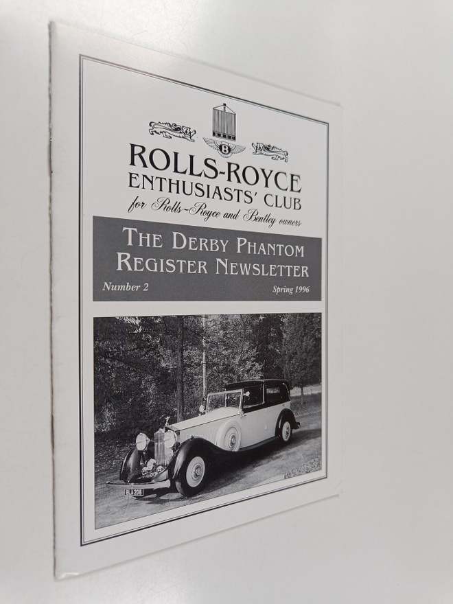 The Derby Phantom Register Newsletter number 2, spring 1996