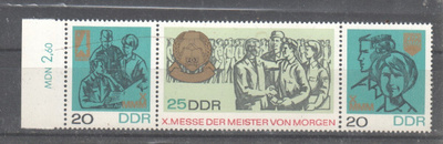 Saksa DDR 1967 Mi 1320-1322 rivilö