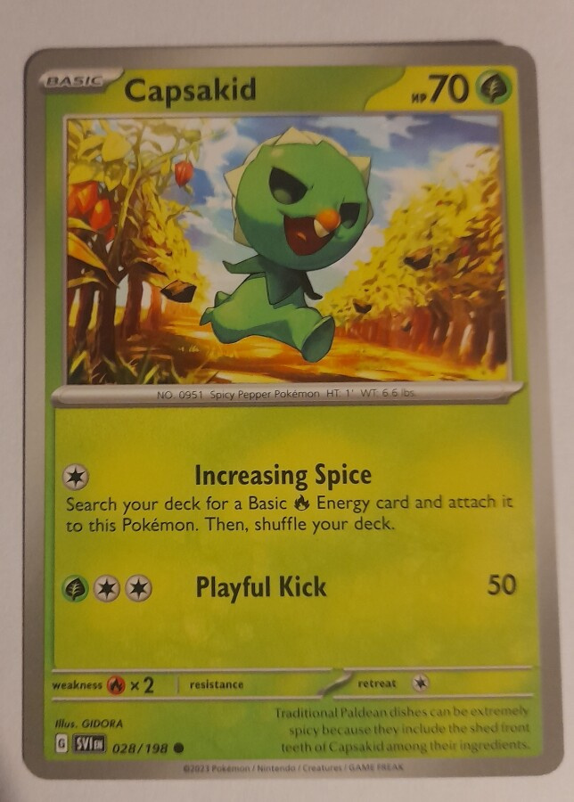 Capsakid #28 Pokemon Scarlet & Violet - NM/M