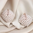 0418 .. Euroopan Lady Crystal White Pearl .. Korvakorut - pikkukuva 5