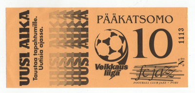 Jalkapallo: Fc Jazz Veikkaus liiga Pääkatsomo , pääsylippu