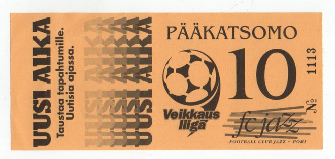 Jalkapallo: Fc Jazz  Veikkaus liiga Pääkatsomo , pääsylippu