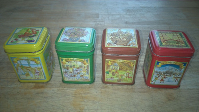 Yves Rocher Les Saisons peltipurkkisarja 4 vuodenaikaa retro