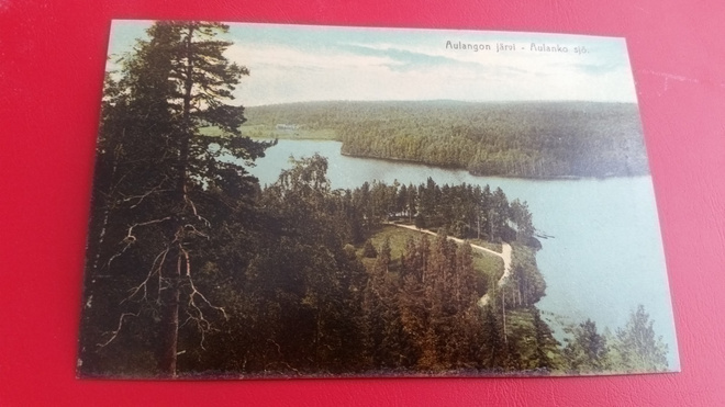 Aulangon järvi. Vanha  kulkematon väri.