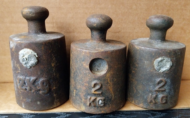 Punnukset 2 kg 2 kiloa 3 kpl punnus