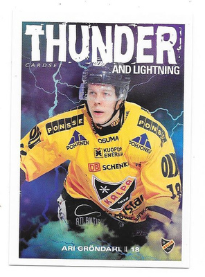 2019-20 CardSet Thunder And Lightning #6/15 Ari Gröndahl