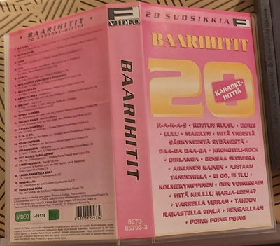 VHS karaokekasetti, BAARIHITIT  v. 2000