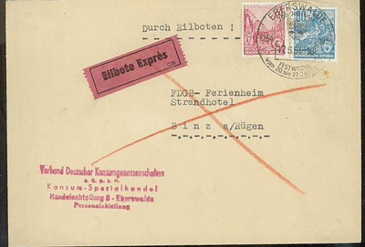 DDR Mi 421 ym pikakirje