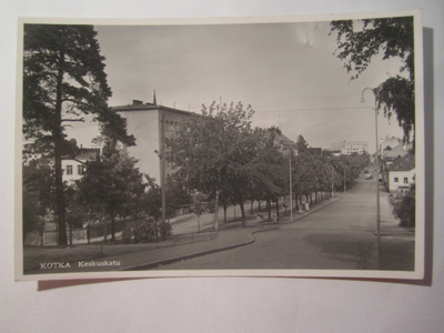 VANHA Postikortti Kotka 1950-l Alkup.Mallikappale