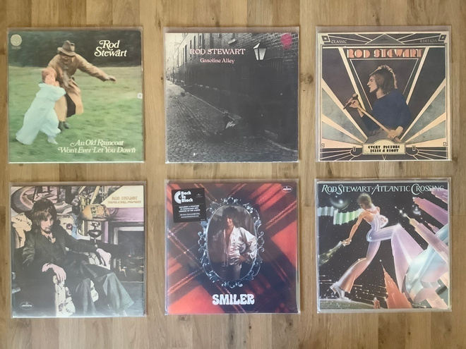 Rod Stewart vinyylilevyt, 18 x LP’s