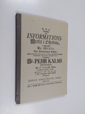 Johannes Nicolai Snellman : Ajatuksia opetustoiminnasta P...