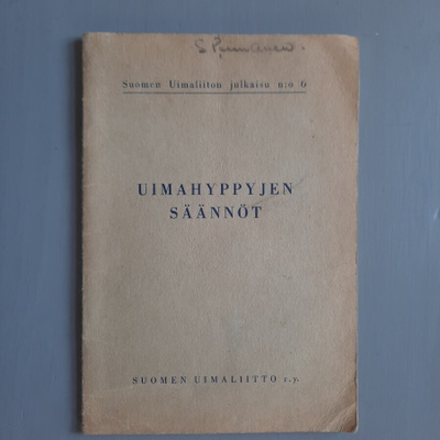 Uimahyppyjen säännöt Suomen uimaliitto nro 6 v-50