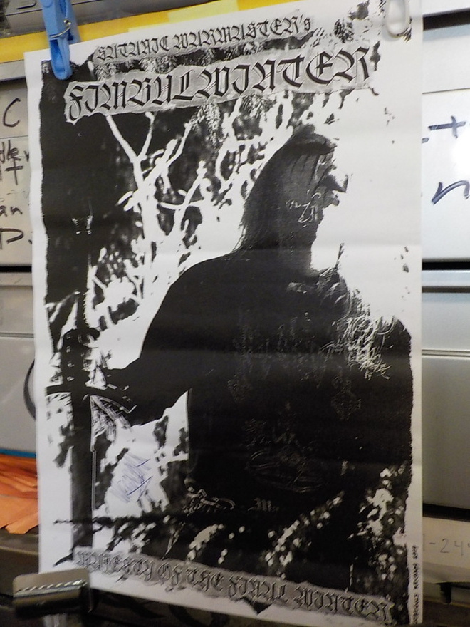 SATANIC WARMASTER PROMO MINIPOSTERI NIMMARILLA
