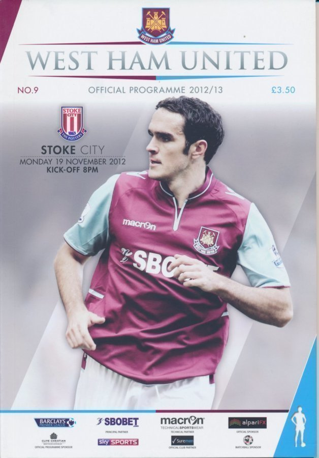 Jalkapallo otteluohjelma West Ham - Stoke
