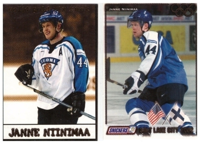 2 x JANNE NIINIMAA Team FINLAND Cardset Erikoiskortteja
