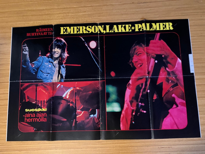 SUOSIKKI JULISTE EMERSON LAKE PALMER HYVÄ