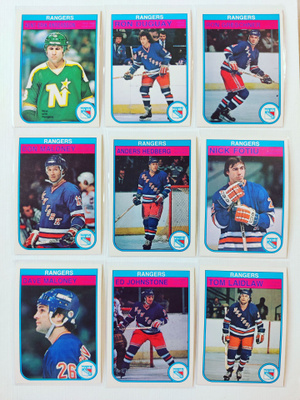 82-83 Opc - New York Rangers 11kpl