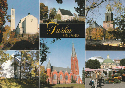 KIRKKOKORTTI - TURKU - KUUSI KIRKKOA