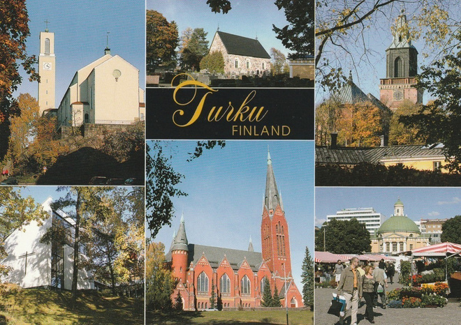 KIRKKOKORTTI - TURKU - KUUSI KIRKKOA