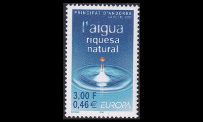 Andorra Fr 567 ** Europa vesi (2001)