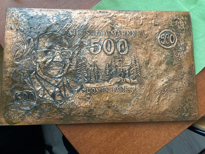 500 markkaa kuparitaulu