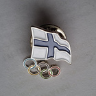 Suomenlippu pinssi Pariisin kesäolympialaiset - pikkukuva 1