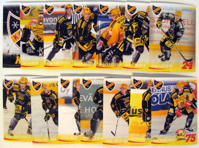 Cardset 2009-10 Kalpa (285-298) teamset