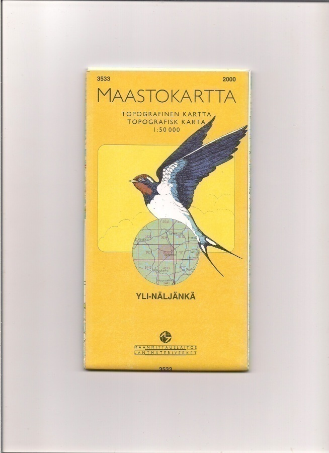 Maastokartta 1:50 000 Yli-Näljänkä