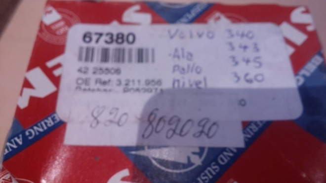 Alapallonivel Volvo 340, 343, 345, 360 820-802020