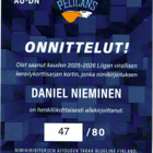 2025-26 Blueline DANIEL NIEMINEN Pelicans Silver Signature - pikkukuva 2