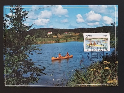 Ahvenanmaan postin virallinen maksimikortti nro 6