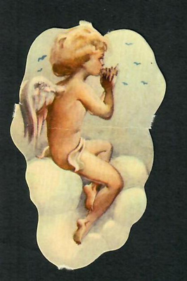 Sagokonst 27 - Ihastuttava pieni enkeli 9 - 1940-luvulta!!!