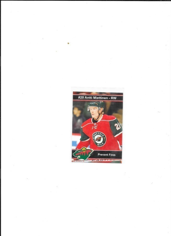 2009-10 Minnesota Wild TeamIssue #5 Antti Miettinen HPK