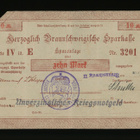 Saksa 10 Mark, Braunschweig 1.11.1918, Serie IV lit. E, VF - pikkukuva 1