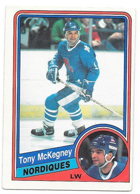 1984-85 OPC #283 Tony McKegney Quebec Nordiques