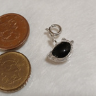 Hopea Hela pöllö onyx kivellä 925 charm - pikkukuva 4