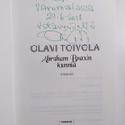 Olavi Toivola : Abraham Braxin kunnia : romaani (signeera... - pikkukuva 3