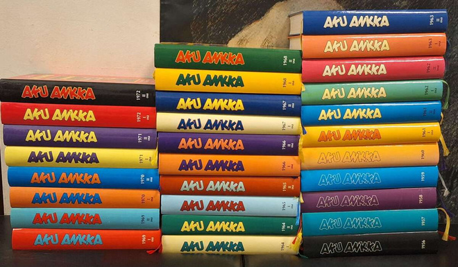 Aku Ankan näköispainokset 1951 - 1972.